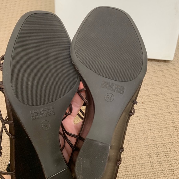 Nickels brown leather wedges - Picture 4 of 5